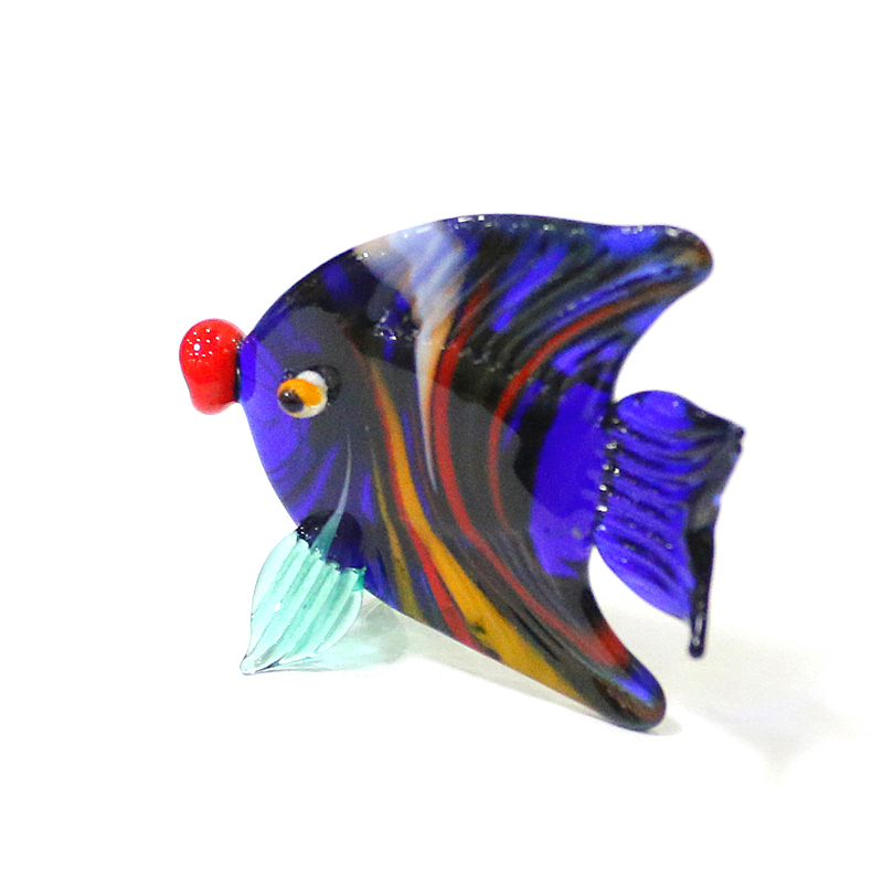 Murano Glass Sea Fish Mini Fig - Aquarium Marine Color ulasan dan harga