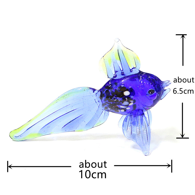 Murano Glass Sea Fish Mini Fig - Aquarium Marine Color ulasan dan harga