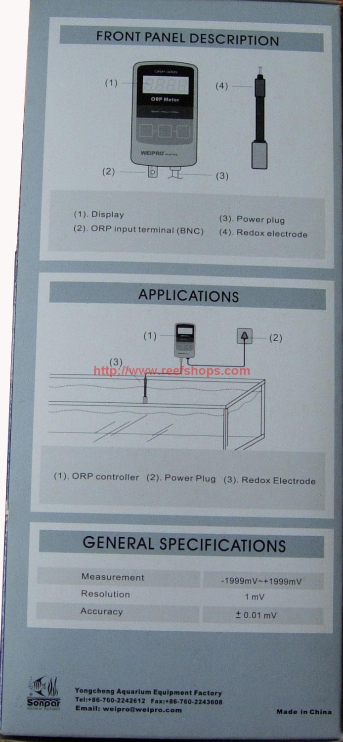 AQUARIUM ORP Meter WEIPRO ORP  - Aquarium Marine Color ulasan dan harga