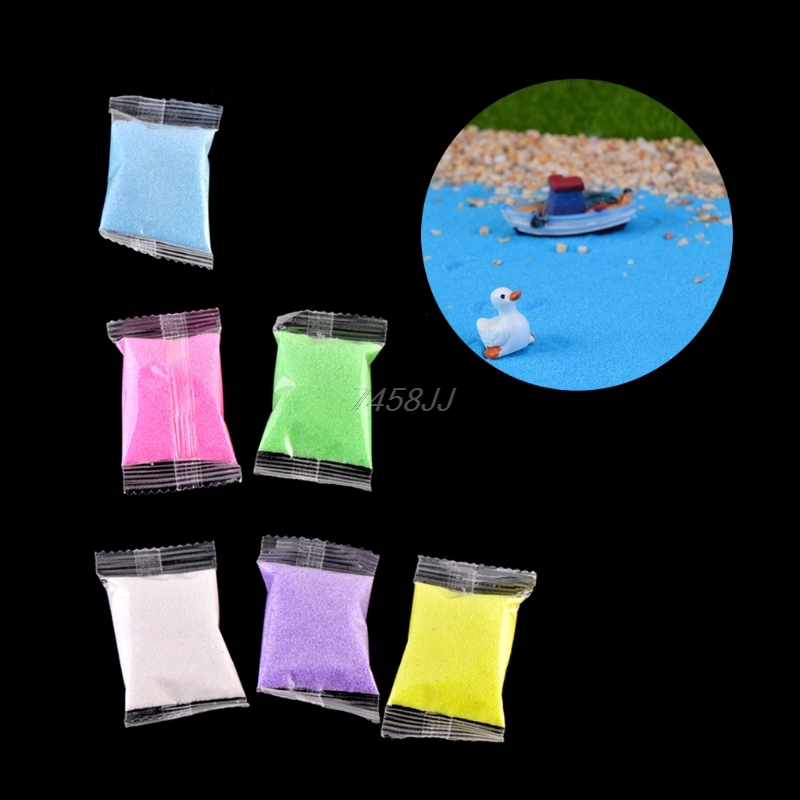 1 Bag 6 Color Quartz Sand Mini - Aquarium Marina ulasan dan harga