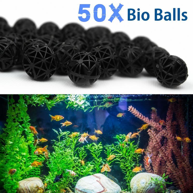 50Pcs 16mm Aquarium Bio Filter - Aquarium Marine ulasan dan harga