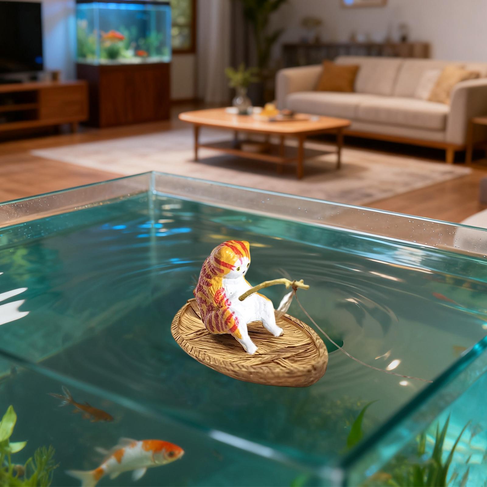 Creative Cat Fishing Boat Aqua - Aquarium Marina ulasan dan harga