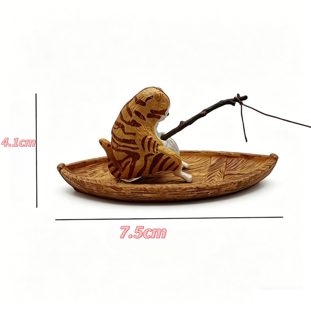 Creative Cat Fishing Boat Aqua - Aquarium Marina ulasan dan harga