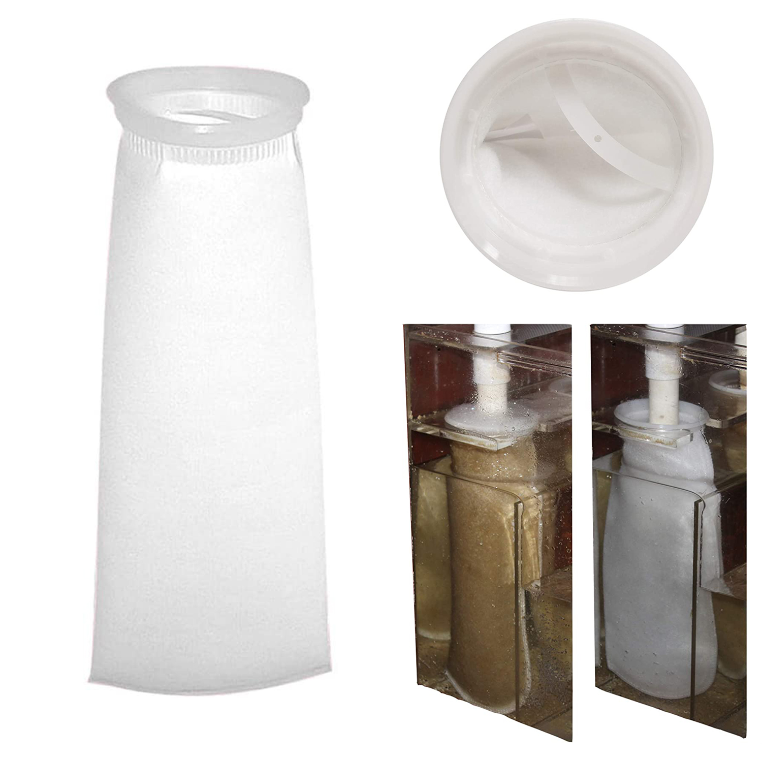 Aquarium Filter Socks Bags Fis - Marine Aquarium Filter Media ulasan dan harga