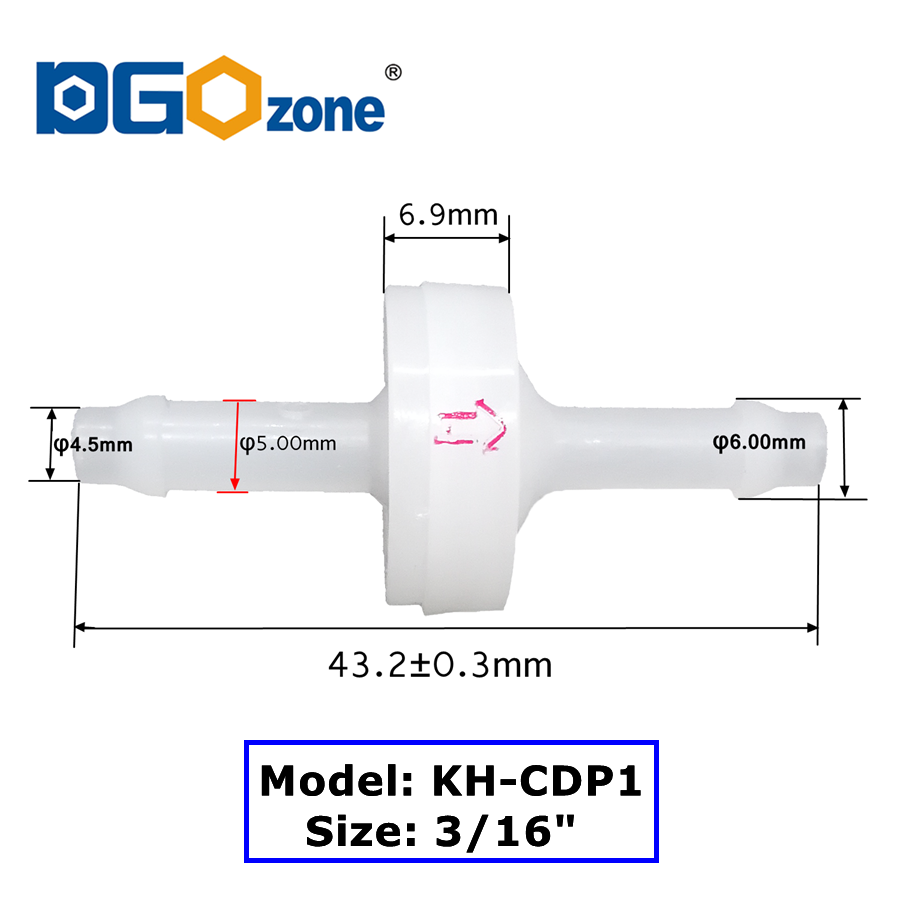 PVDF Check Valve Diaphragm Pla - Marine Aquarium Ozone Generator ulasan dan harga