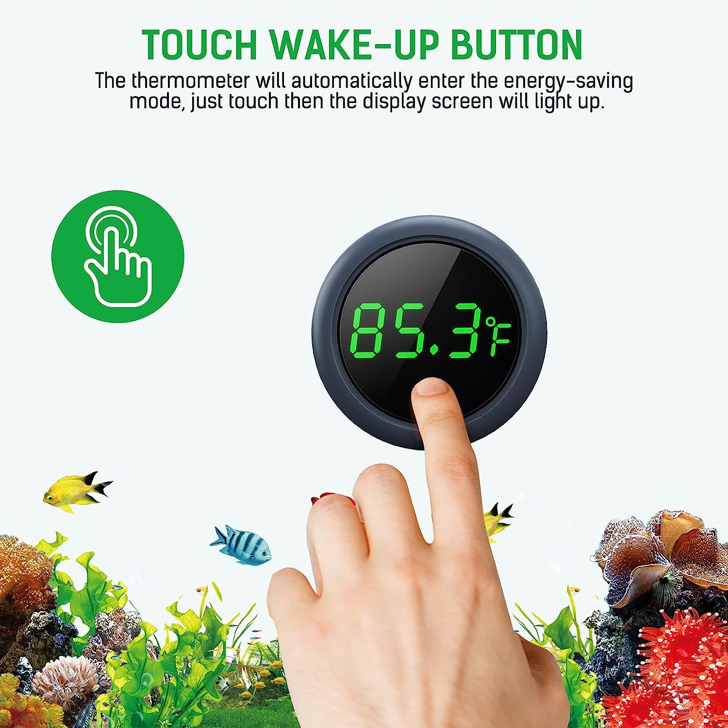 LED Digital Fish Tank Thermome - Aquarium Marine Color ulasan dan harga