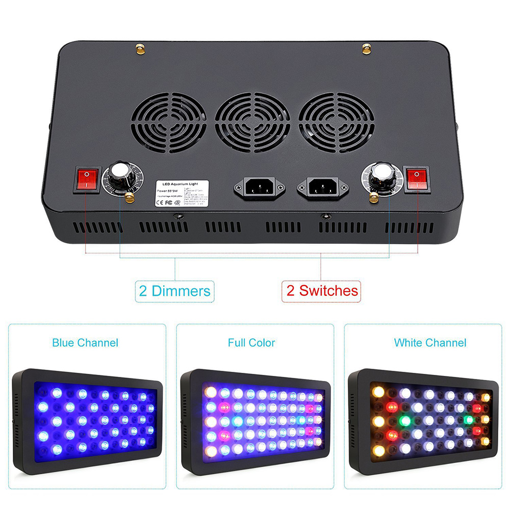 165W LED Aquariums Light Dimma - Marine Aquarium Led Lights ulasan dan harga