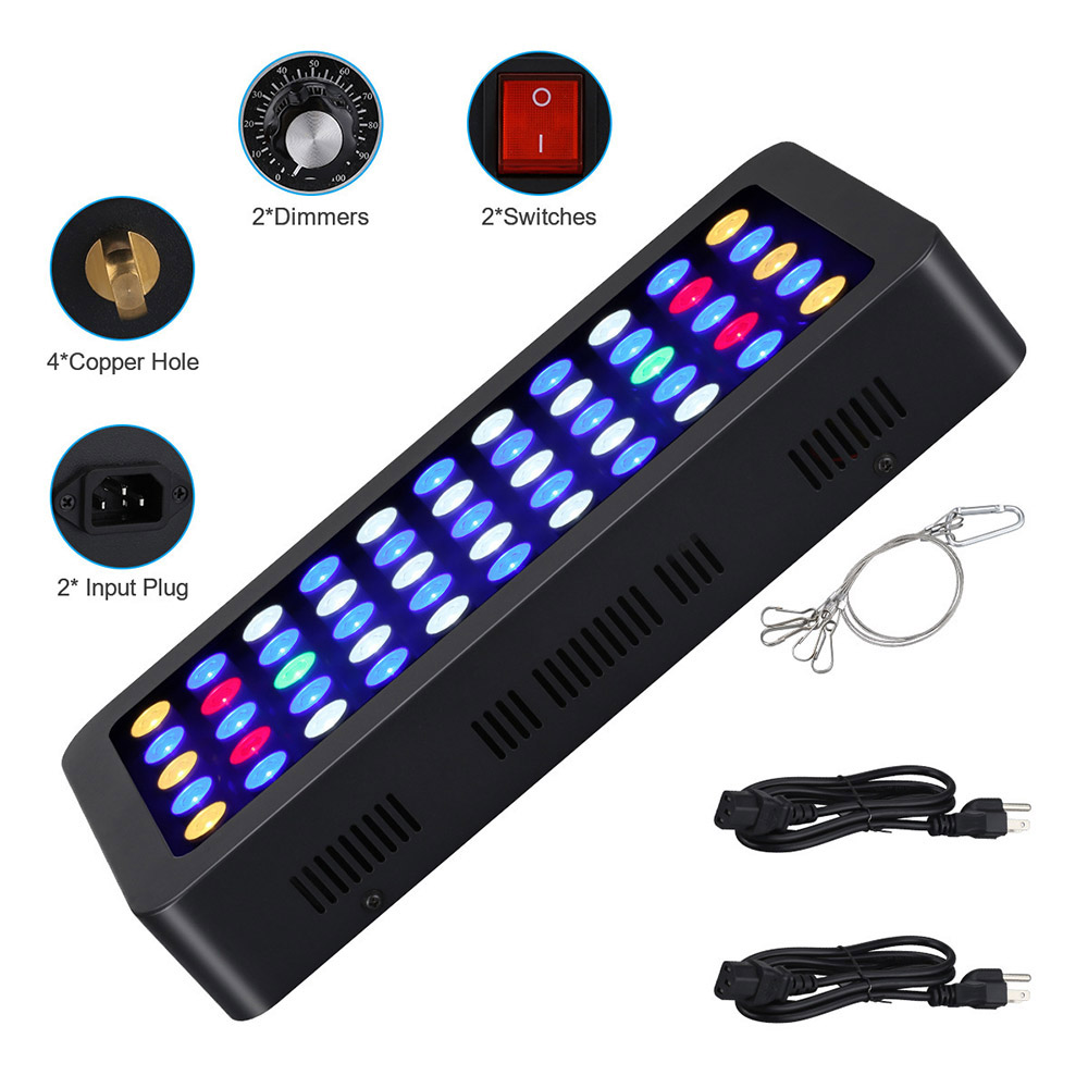 165W LED Aquariums Light Dimma - Marine Aquarium Led Lights ulasan dan harga