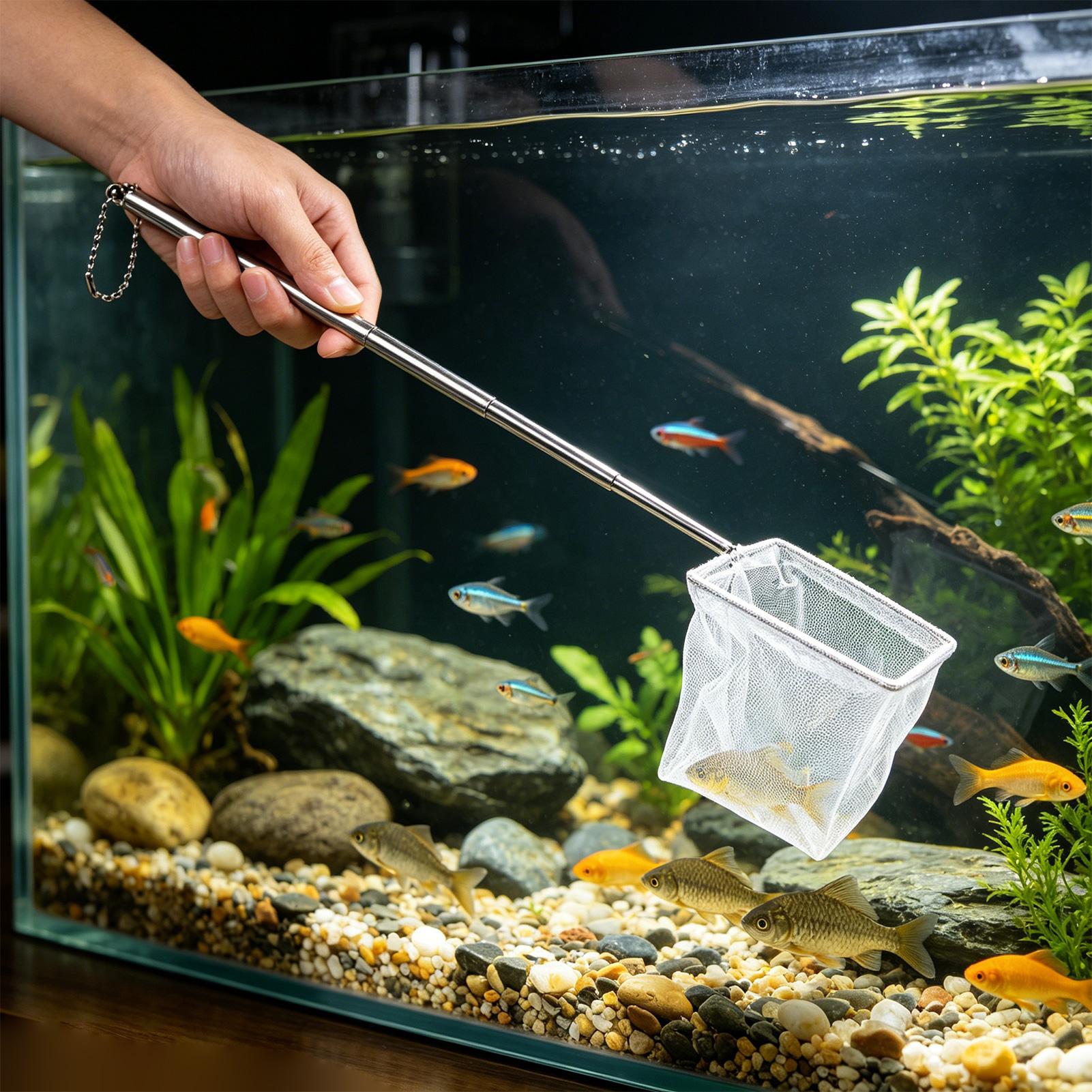 2pcs Small Fish Net Telescopic - Aquarium Marina ulasan dan harga