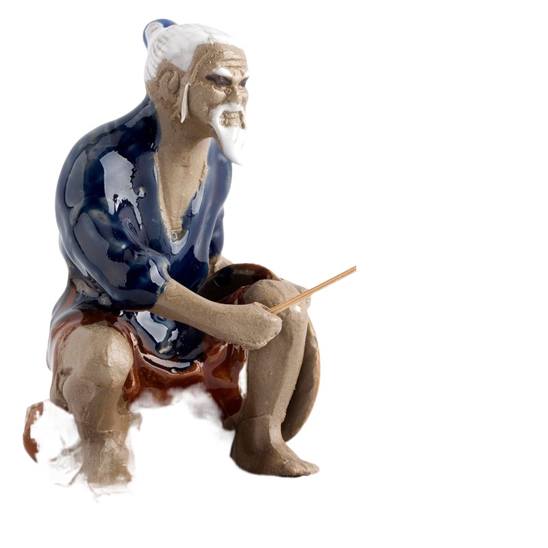 Ceramics Fisherman Boat Figuri - Aquarium Marina ulasan dan harga