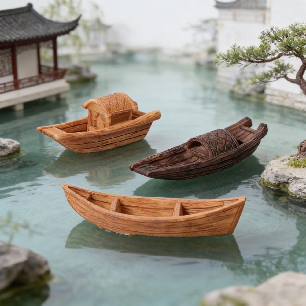 Aquarium Boat Ornament 2 Pcs M - Aquarium Marina ulasan dan harga