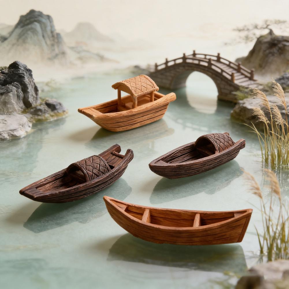 Aquarium Boat Ornament 2 Pcs M - Aquarium Marina ulasan dan harga