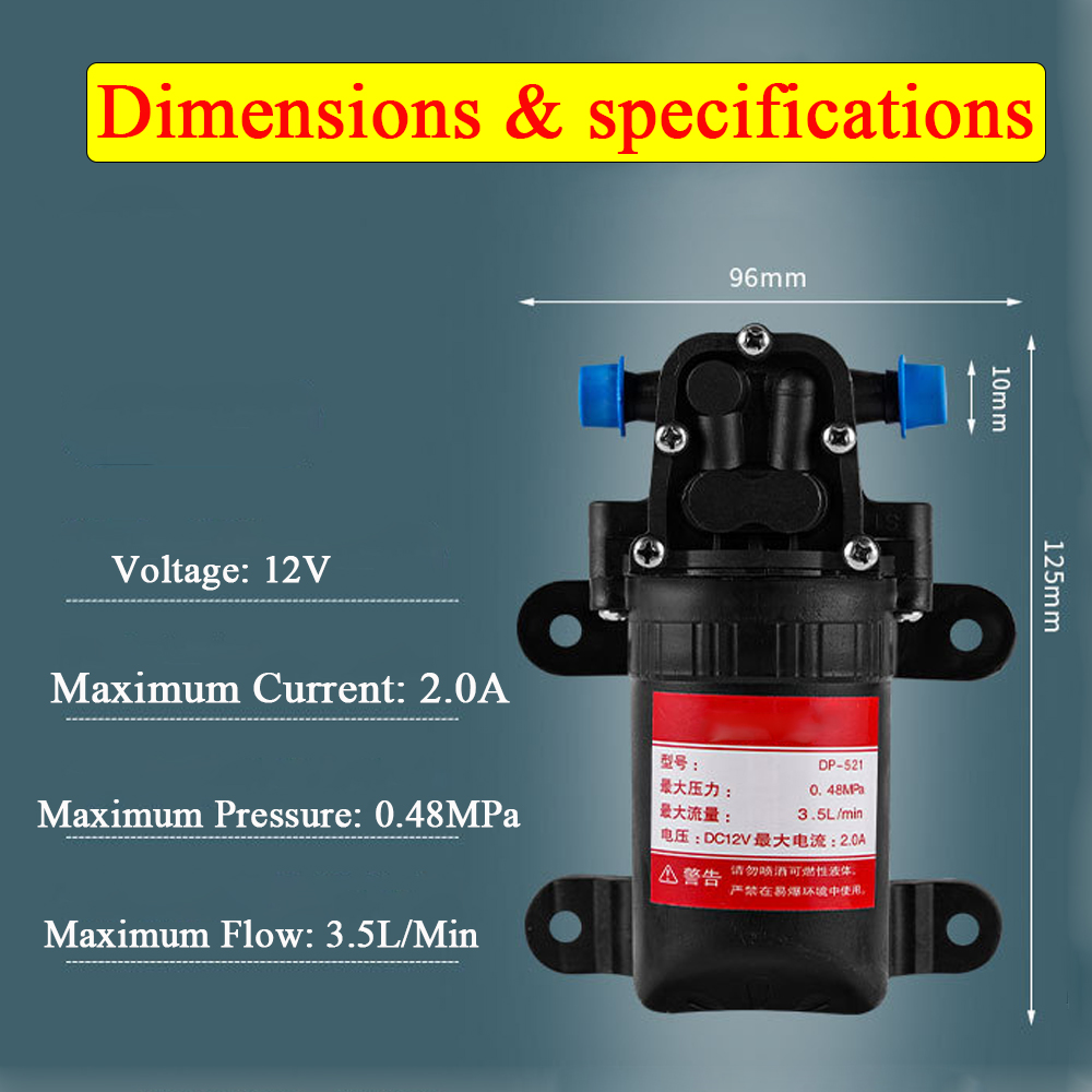 12v Agricultural Water Pump Po - Aquarium Marina ulasan dan harga
